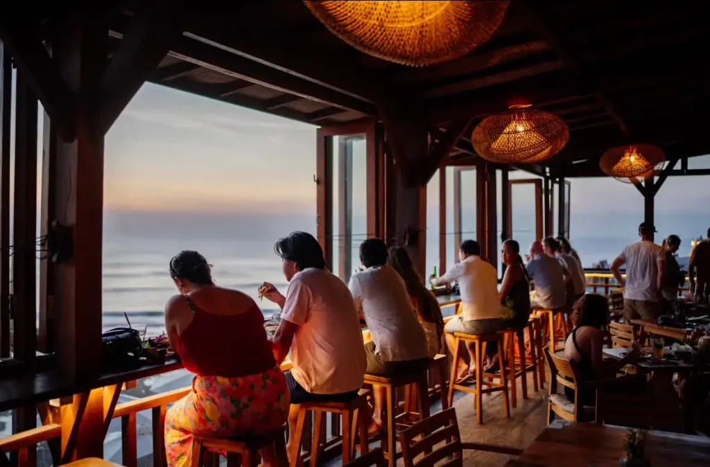 Uluwatu cliffside restaurant